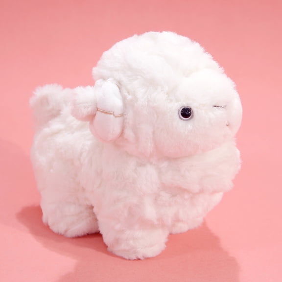 Lamb Stuffed Animal, Student Nursery Decor, 10 In, White, Student Decorations for Student Shower, 2026 Decorations, Soft Cuddle Piece, 1 Pc