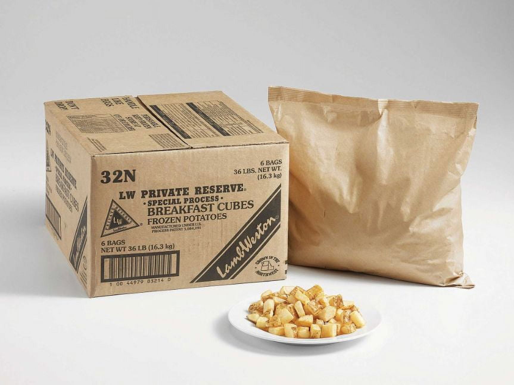 Lamb Weston Hash Browns and Formed Potato Fry, 6 Pound - 6 per case.