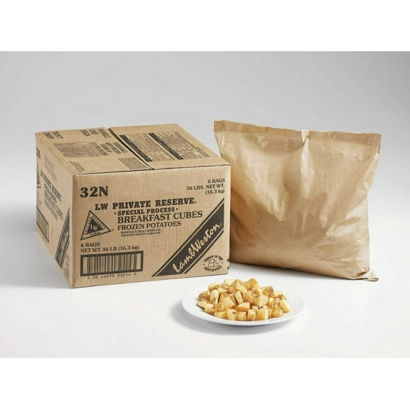 Lamb Weston Hash Browns and Formed Potato Fry, 6 Pound - 6 per case.