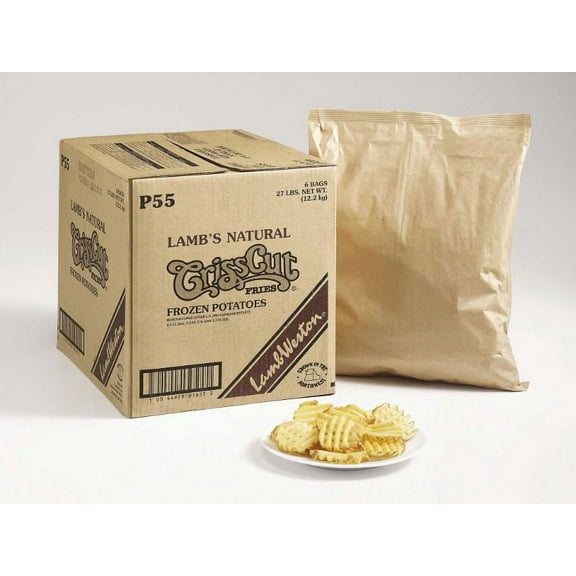 Lamb Weston Natural Crisscut Potato Fry, 4.5 Pound - 6 per case.