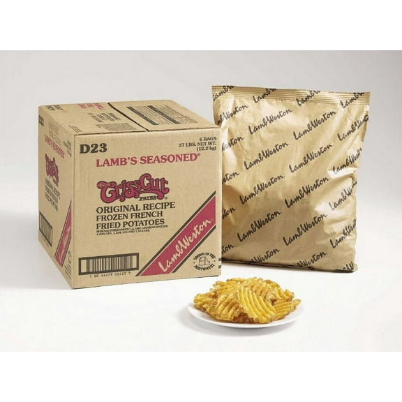 Lamb Weston Original Crisscut Slice Potato Fry, 4.5 Pound - 6 per case.
