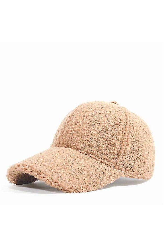 Lamb Wool Baseball-caps,warm Fleece Winter Fluffy Cap