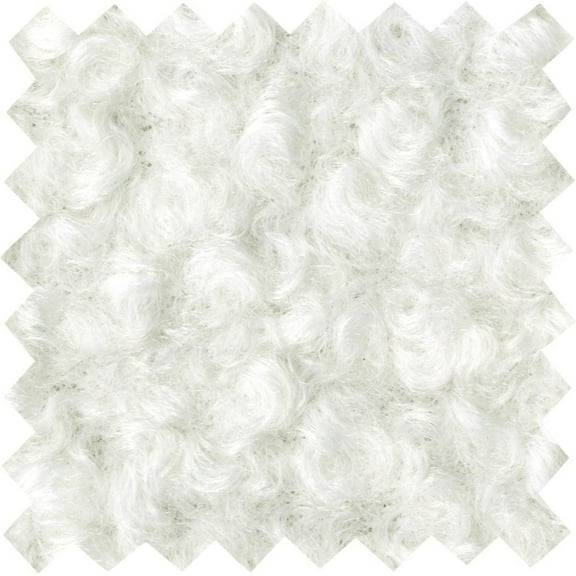 Lamb Wool Faux Merino Fabric, Cozy Sherpa Knit for Coats, Crafts, Sewing (OFFWHITE, 1.5"x1.5"SampleOfFabric)