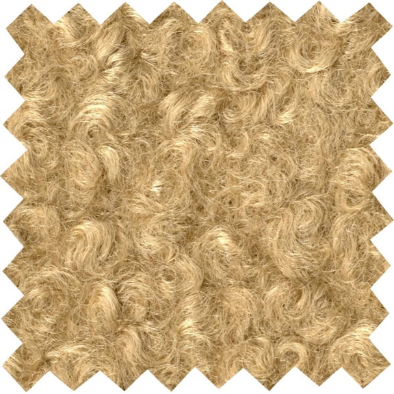 Lamb Wool Faux Merino Fabric, Cozy Sherpa Knit for Coats, Crafts, Sewing (TAN, 1.5"x1.5"SampleOfFabric)