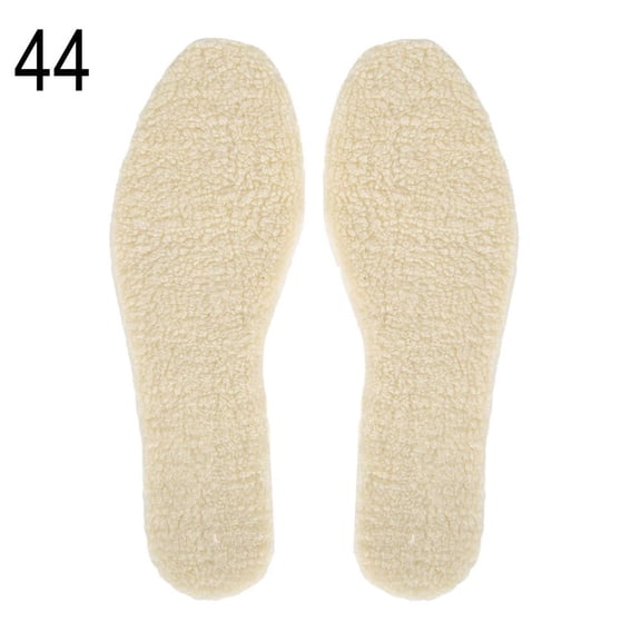 Lamb Wool Insoles, Adjustable & Trim-to-Fit, 1 Pair, Foot Warmth & Comfort