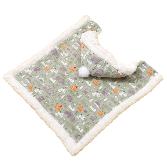 Lamb Wool Pet Corner Blanket Hooded Cloak Thick Warm Bathrobe Drying Coat For Small Dog Cat Winter Wear