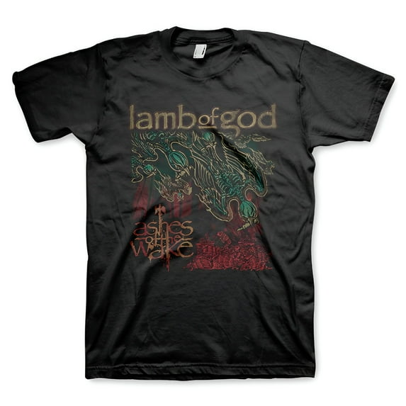 Lamb of God Men's Ashes of the Wake Album Cover T-Shirt Black Medium | Officially Licensed Merchandise