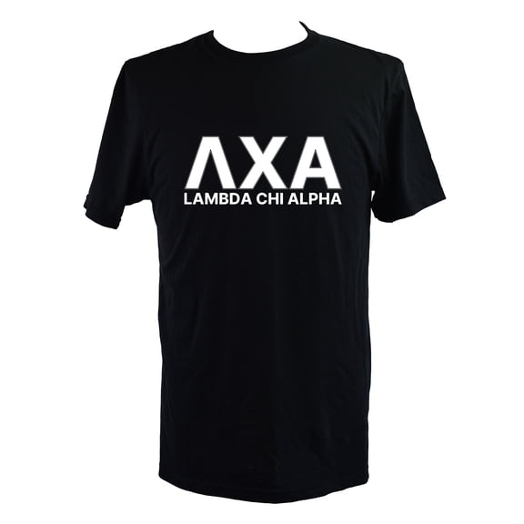Lambda Chi Alpha T-Shirt - Varsity Letter Fraternity Tee, 100% Cottont, Size Extra Large