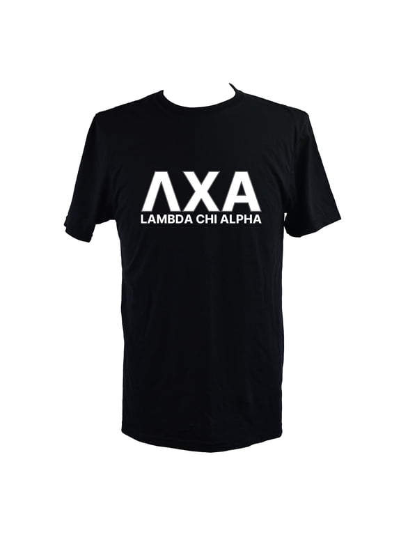 Lambda Chi Alpha T-Shirt - Varsity Letter Fraternity Tee, 100% Cotton, Size Extra Large