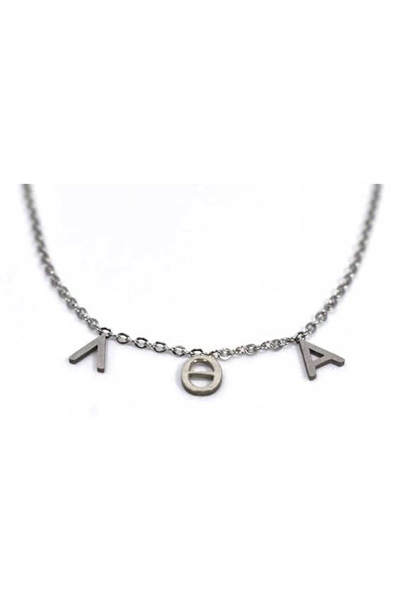 Necklace LTA Name Necklace, Stainless Steel Sorority Gifts Necklace, Long-Lasting Lambda Theta Alpha Gifts for Women by Sorority Shop