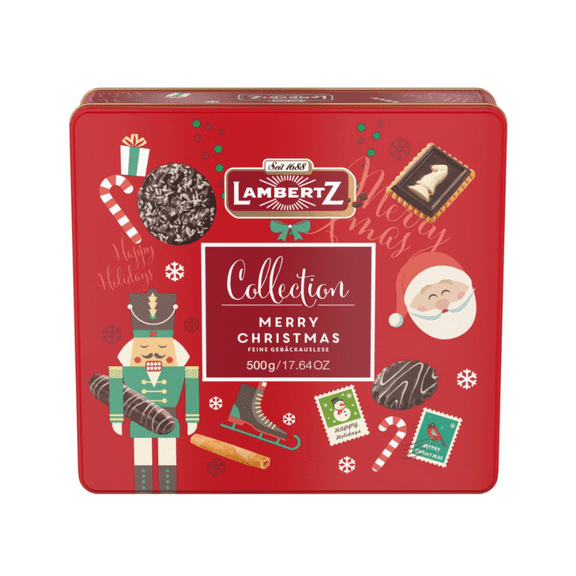 Lambertz Cookies Assortment Christmas Tin 17.64oz