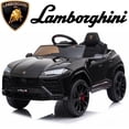 thumbnail image 1 of Lamborghini 12V Ride On Car for Kids, Electric Car with Remote Control, Music Player, Led Lights, Powered Ride On Toys for 3+ Years Olds Girls Boys, Black, 1 of 9