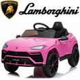 thumbnail image 1 of Lamborghini 12V Kids Electric Cars, Battery Powered Ride on Cars with Remote Control, Toddler Ride On Toys for 3+Years Olds Girls Boys, Pink, 1 of 10