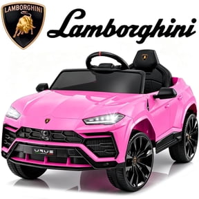 Lamborghini 12V Ride On Car for Kids, Electric Car with Remote Control, Music Player, Lights, Powered Ride On Toys for 3+ Years Olds Girls Boys