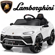 Lamborghini 12V Ride On Car for Kids, Electric Car with Remote Control, Music Player, Lights, Powered Ride On Toys for 3+ Years Olds Girls Boys