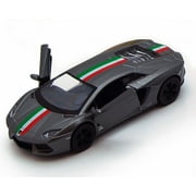 Lamborghini Aventador LP700-4 Hard Top, Black - Kinsmart 5355DF - 1/38 Scale Diecast Model Replica Brand New, but NOT IN BOX
