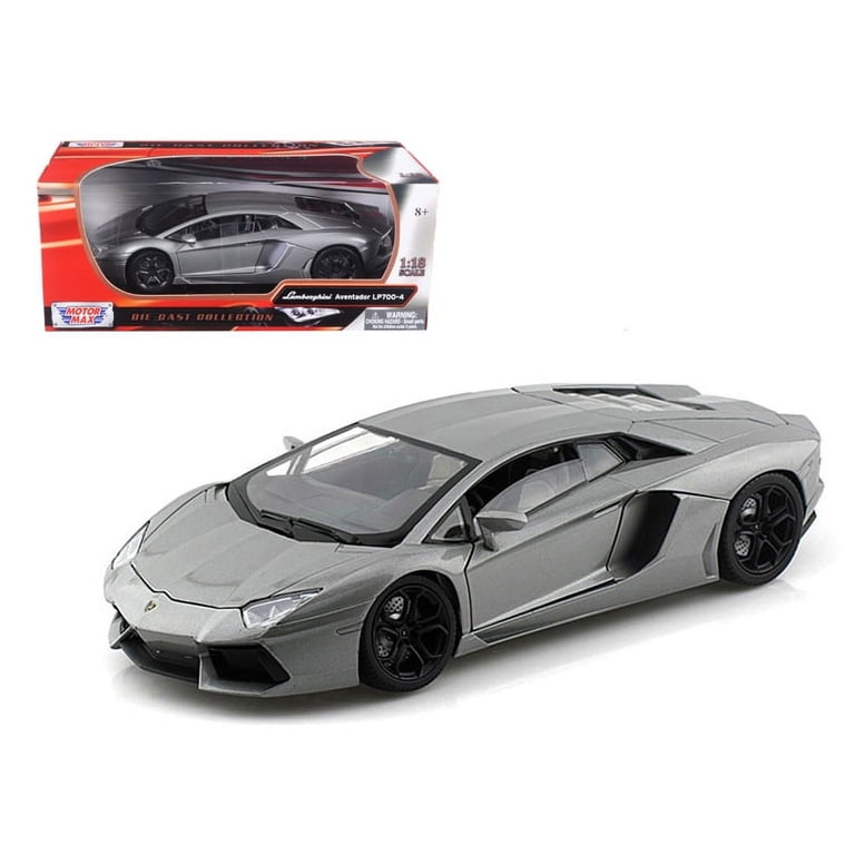 Lamborghini Aventador LP700-4 Gray Metallic 1 18 Diecast Model Car