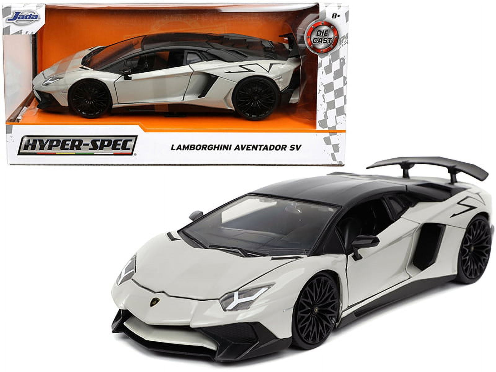 Lamborghini Aventador SV Gray with Black Top 
