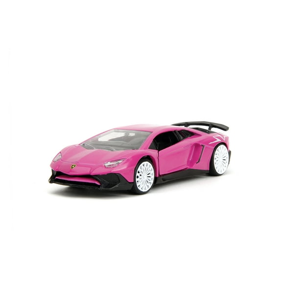 Lamborghini Aventador SV Sports Car, Pink - Jada Toys 35362 - 1/32 Scale Diecast Model Car