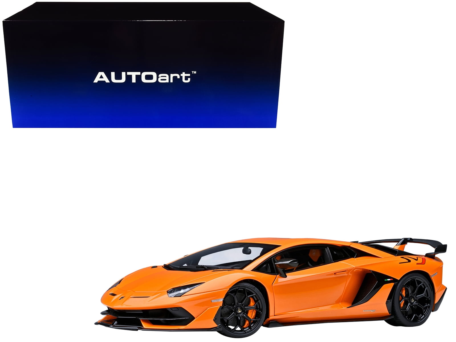 Lamborghini Aventador SVJ Arancio Atlas Pearl Orange 1 18 Model