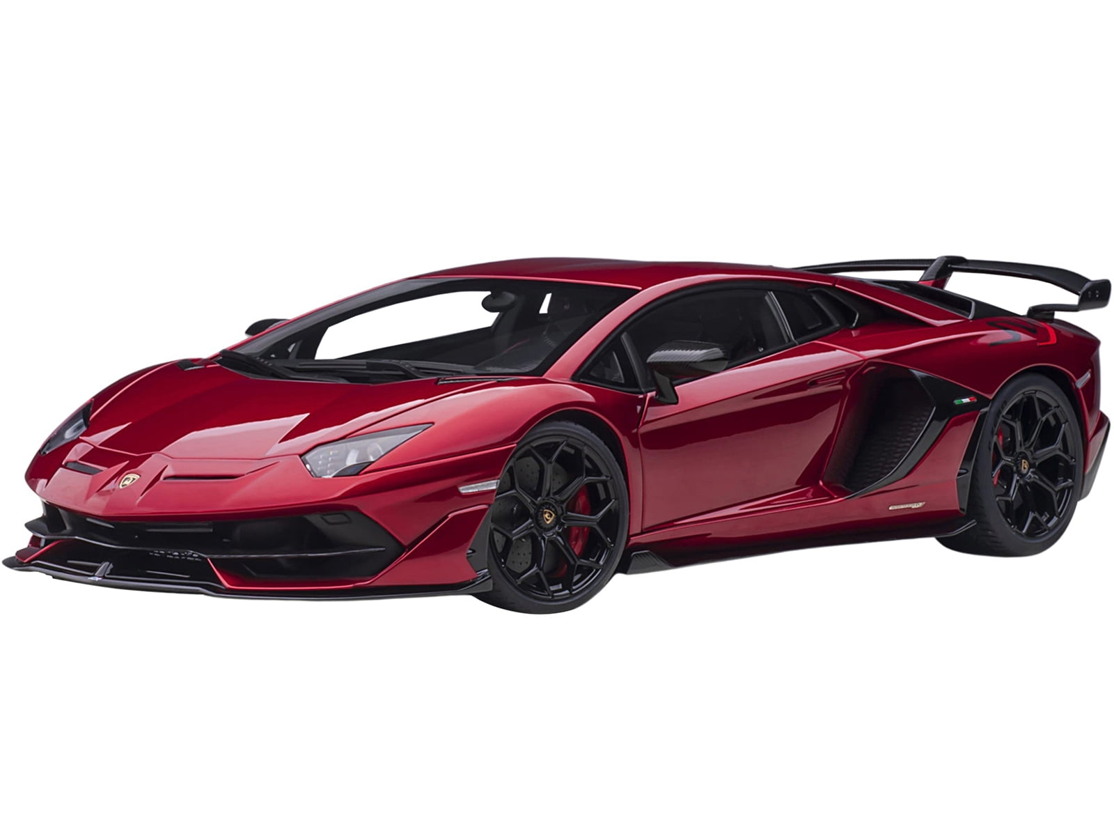 Lamborghini Aventador SVJ Rosso Efesto Red Metallic 1/18 Model Car