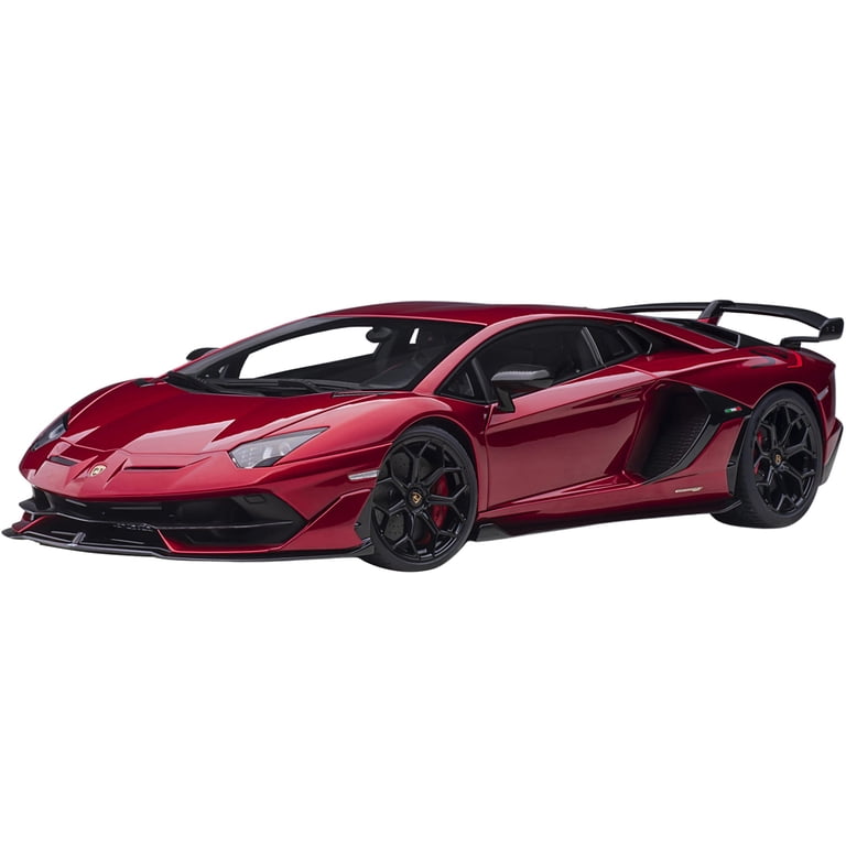 Lamborghini Aventador SVJ Rosso Efesto Red Metallic 1/18 Model Car