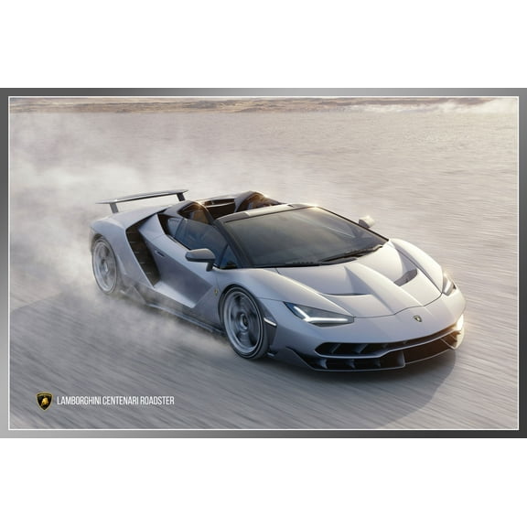 Lamborghini Centenario 24"x36" Poster Luxury Cars Roadster side view
