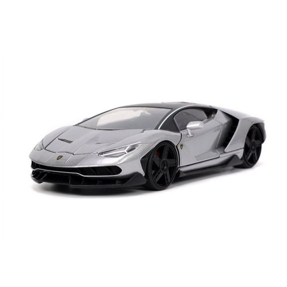 Lamborghini Centenario Gray Metallic with Black Top "Hyper-Spec" Series 1/24 Diecast Model Car by Jada