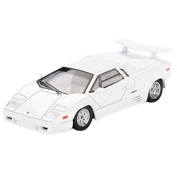 Lamborghini Countach "25th Anniversary" White Limited Edition 1/64 Diecast Model Car by Mini GT