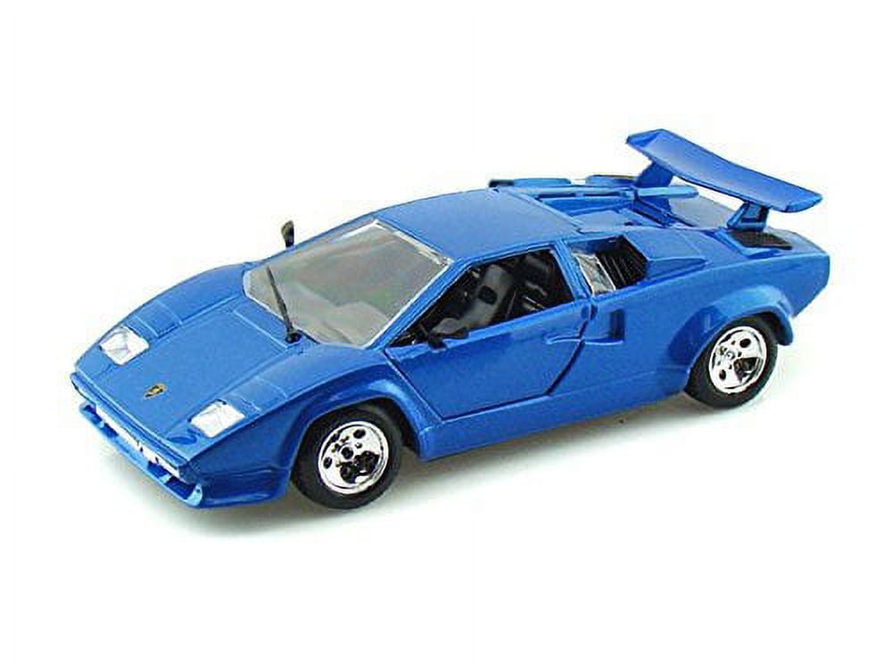 自動車 Lamborghini Countach5000Quattrovalvole Lamborghini Countach 5000 Quattrovalvole Blue 1/24 Diecast