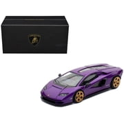 Lamborghini Countach LPI 800-4 Viola Pasifae Purple Metallic Hong Kong Toycar Salon 2025 1/64 Diecast Model Car by Pop Race