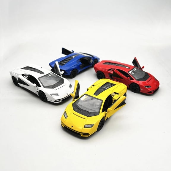 Lamborghini Countach LPI 800- Hardtop,  - Kinsmart 5437D - 1/38 Scale Diecast Model Toy Car 5" 4 SET