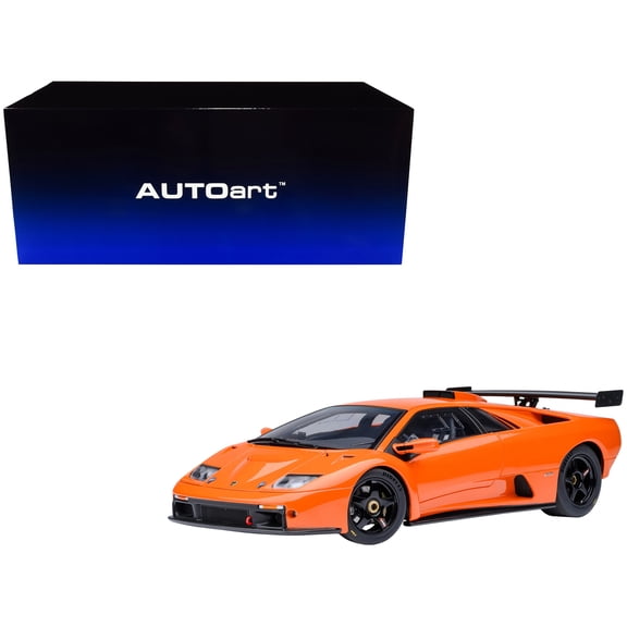 Lamborghini Diablo GTR Arancio Ishtar Orange 1/18 Model Car by Autoart