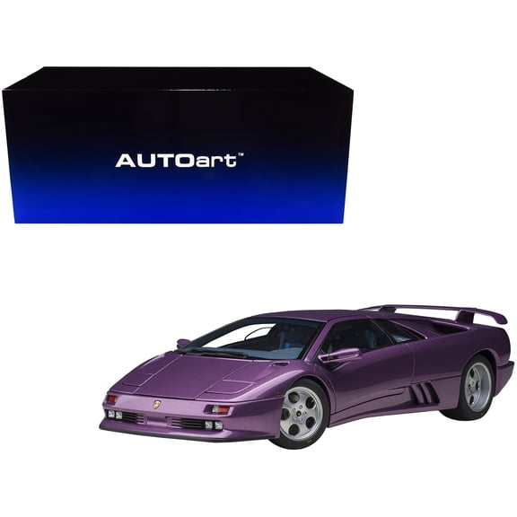 Lamborghini Diablo SE30 Viola Purple Metallic 1 18 Model Car by Autoart