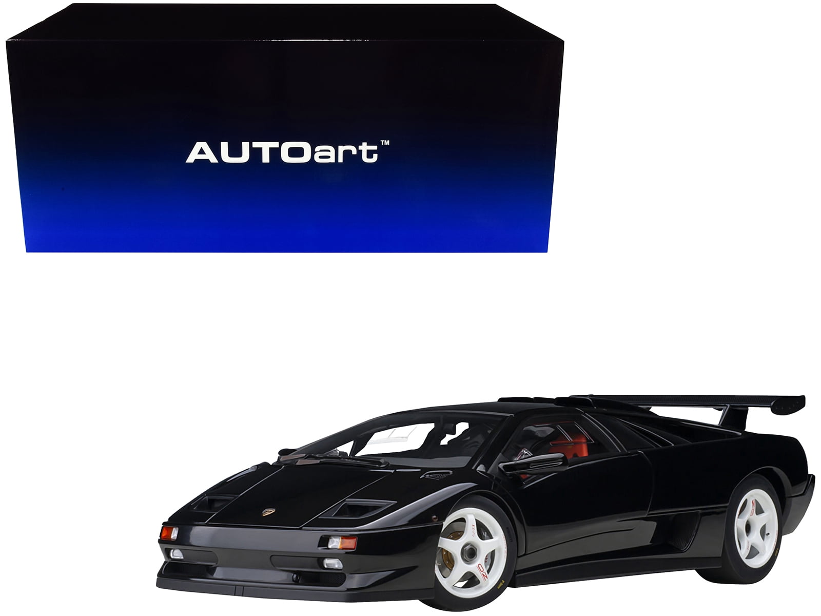 Lamborghini Diablo SV-R Deep Black 1 18 Model Car by Autoart