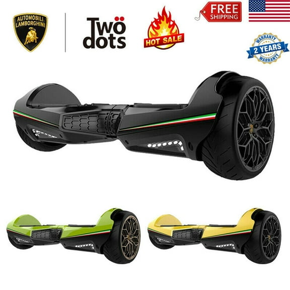 Lamborghini Electric Scooter, Self Balancing Scooter with Blueteeth Speaker and Led Lights, Smartphone APP, UL2272 Certified, Portable 6.5" Wheels Scooter for Adults Kids Boys Grils