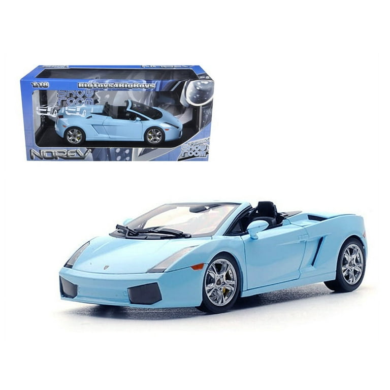 Lamborghini Gallardo Spyder Baby Blue 1/18 Diecast Car Model