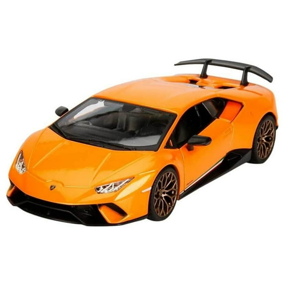 Lamborghini Huracan Performante Orange Metallic 1/24 Diecast Model Car by Bburago