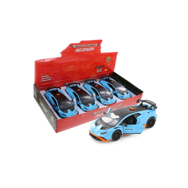 Huracan STO, Blue Showcasts 68279D 1/24 Scale Diecast