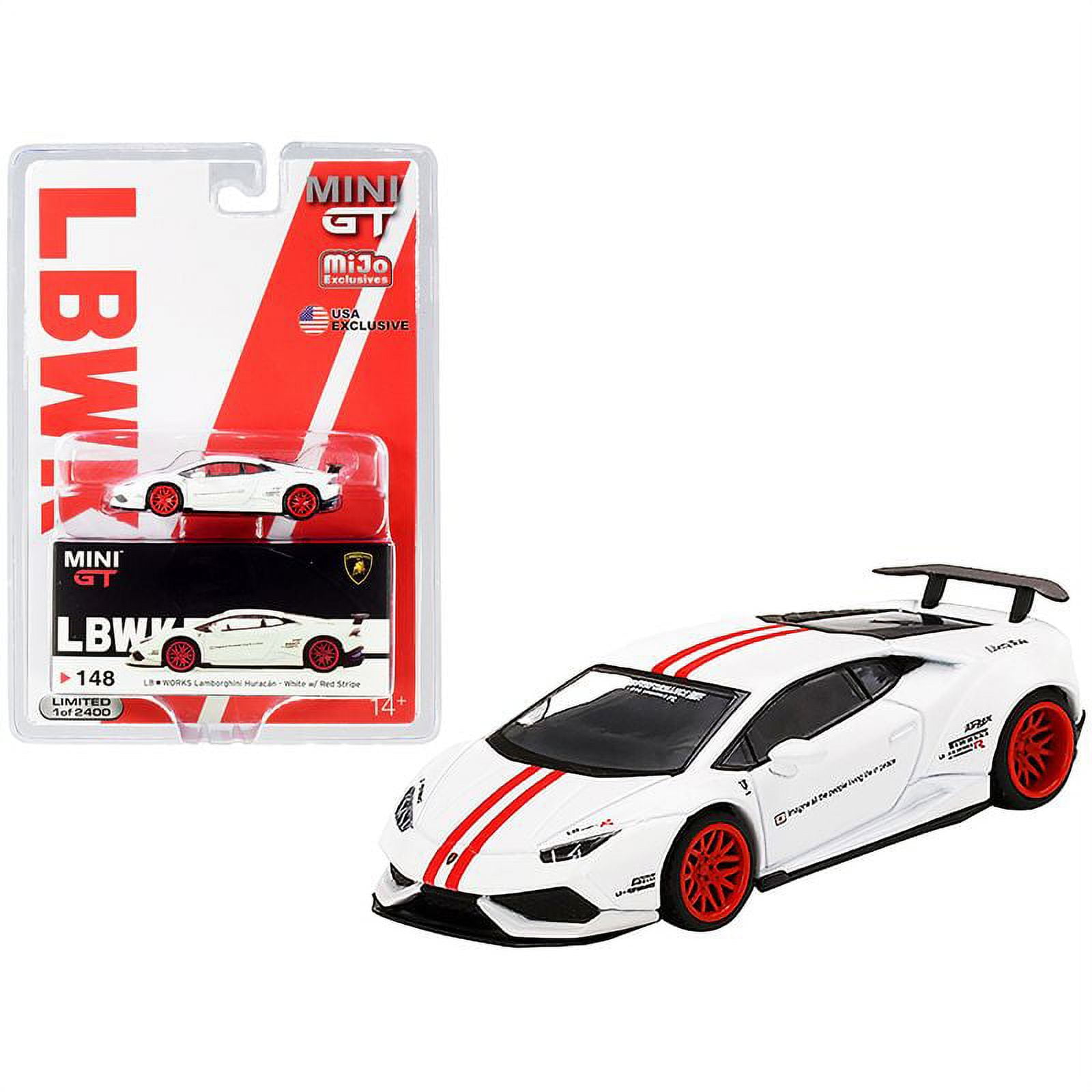Lamborghini Huracan Version 1 LB Works White with Red