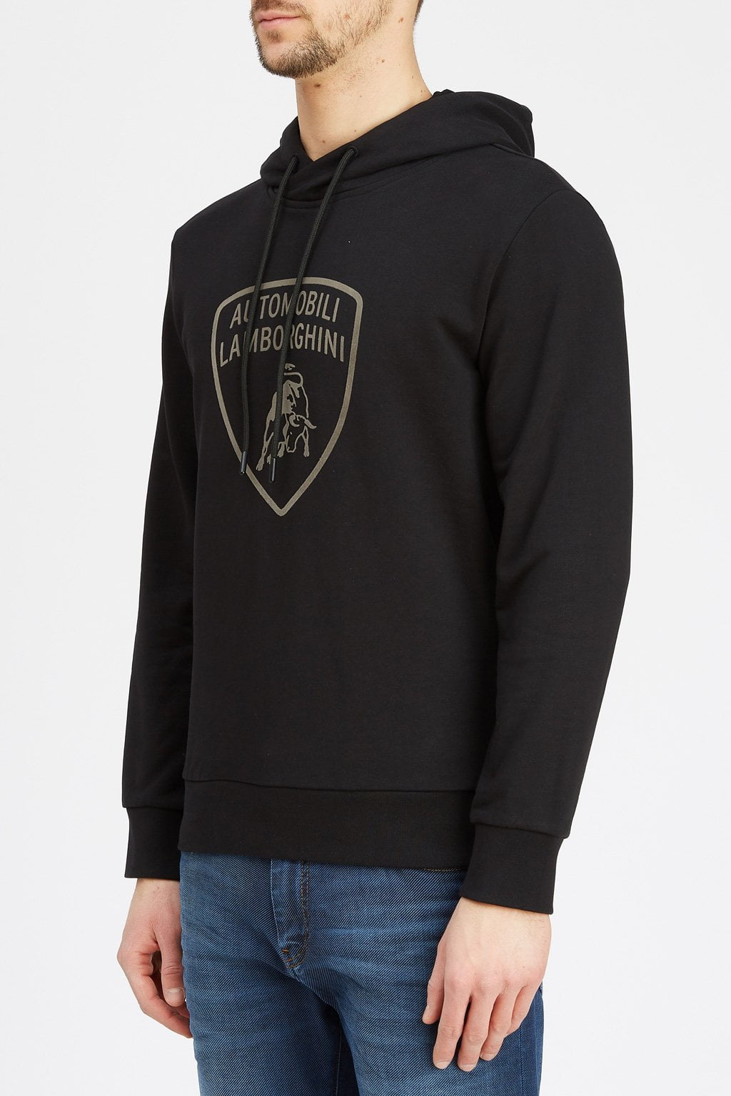 Automobili Lamborghini Black Cotton Men's Hoodie