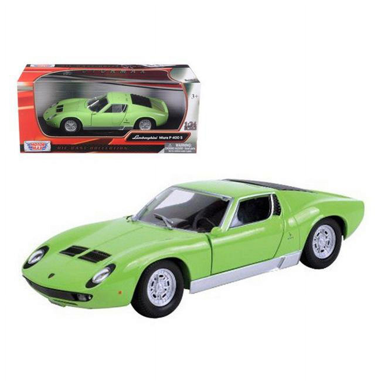 ミニカー Motor Max Lamborghini Miura P400 1/24 Lamborghini Miura P 400 S Green 1-24 Diecast Car Model