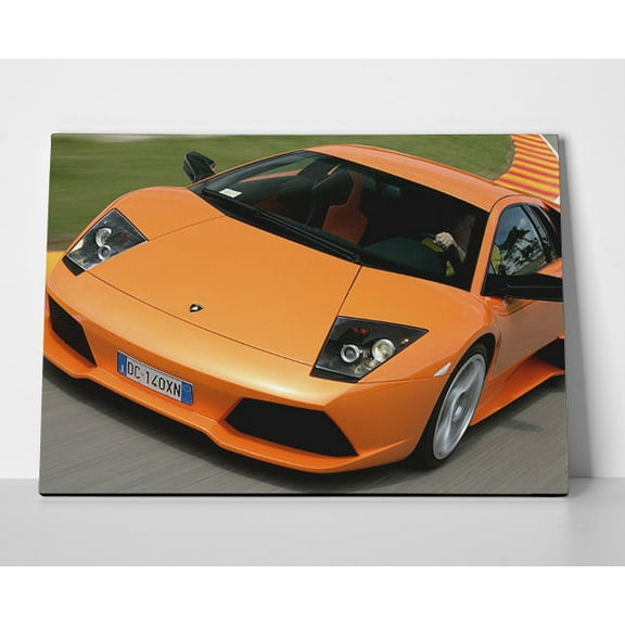 Lamborghini Orange Poster or Wrapped Canvas