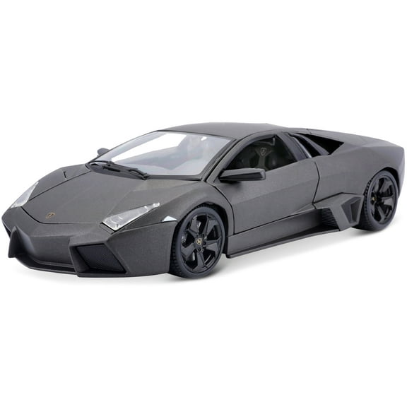 Lamborghini Reventon Dark Matt Gray 1/18 Diecast Model Car by Bburago