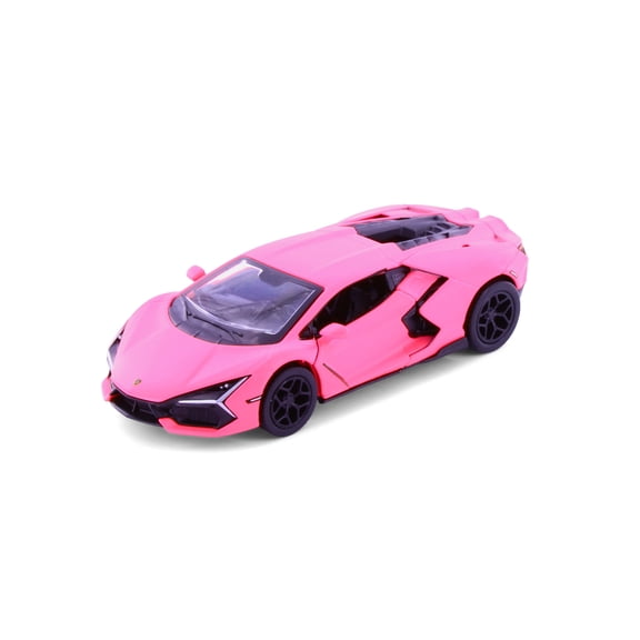 Lamborghini Revuelto Hardtop, Matte Hot Pink - Kinsmart 5459DPK - 1/38 Scale Diecast Model Car