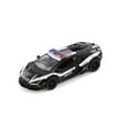 thumbnail image 1 of Lamborghini Revuelto Police Edition, Black w/White Stripe - Kinsmart 5459DP - 1/38 Scale Diecast Model Car, 1 of 6