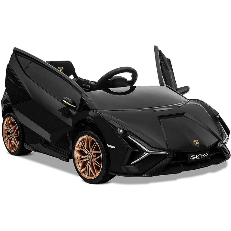 Lamborghini Ride On Car for Kids 3 5 Years 12v Remote Control Electric Vehicle with Wheels Suspension Led Lights 3 point Seat Belt Boys Girls Gift