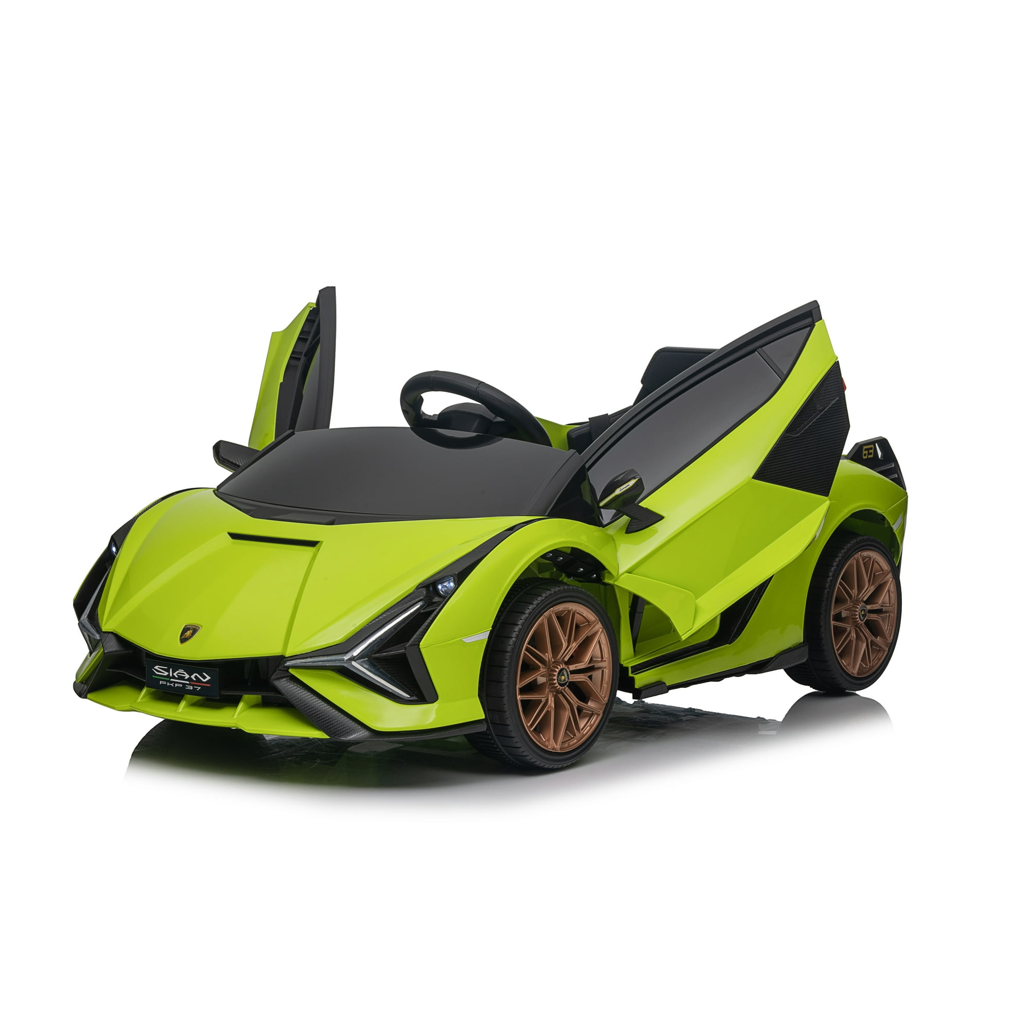 Best Ride On Cars Lamborghini Sian 12V EXCLUSIVE Mantis Green with Remote Control