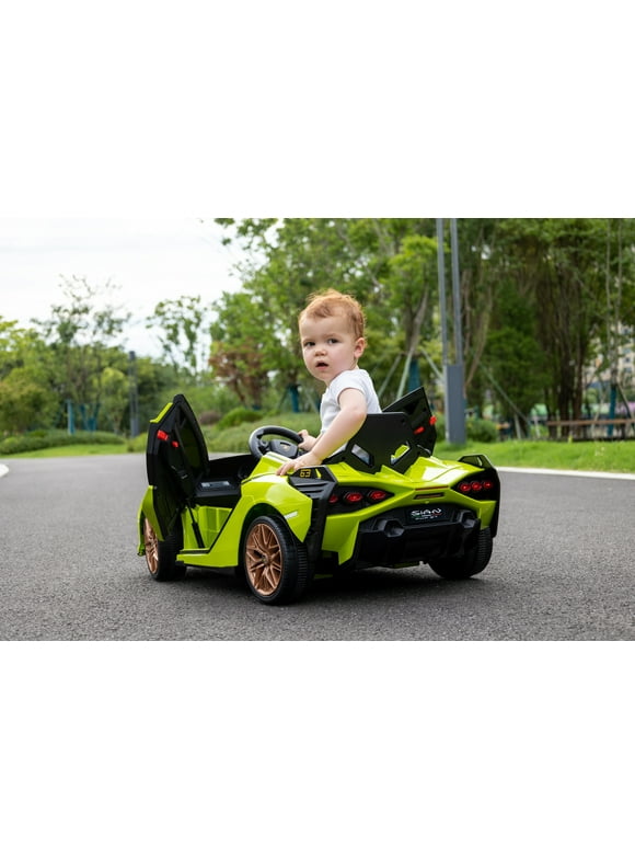 Lamborghini Sian 12V EXCLUSIVE Mantis Green with Remote Control for Toddlers