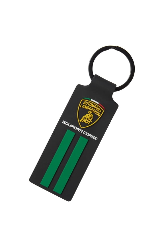 Lamborghini Squadra Corse Keyring Black